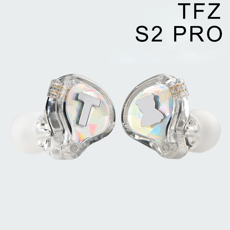 TFZ S2 PRO 인이어 이어폰 Hifi 서브우퍼 유선 이어버드, 엑스트라 베이스 소음 차단 음악 헤드셋 분리형 2 핀 케이블